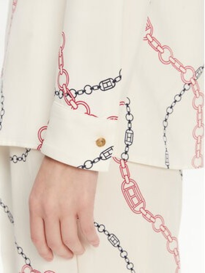 Tommy Hilfiger Koszula WW0WW44045 Écru Relaxed Fit