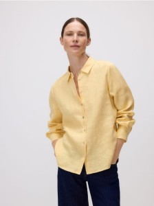 Lniana koszula - złamana biel