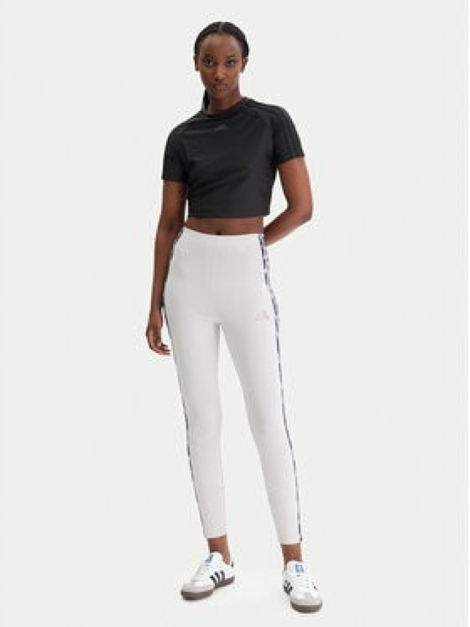 adidas Legginsy Seasonal Essentials Leopard Print KC3883 Fioletowy Slim Fit