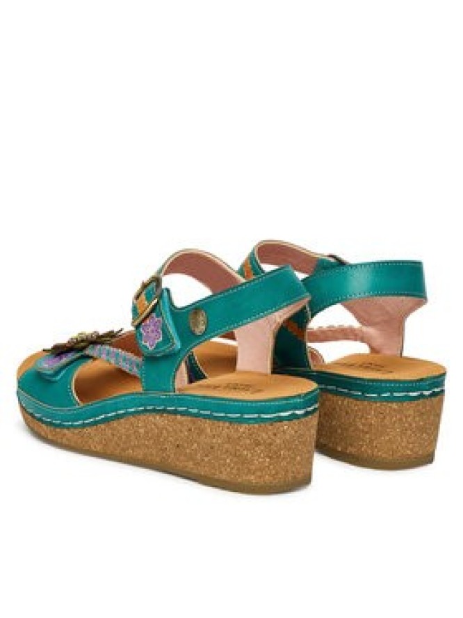 Laura Vita Sandały Facscineo 09 Turkusowy