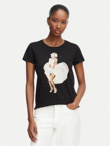Guess T-Shirt W6YI66 K6715 Czarny Regular Fit