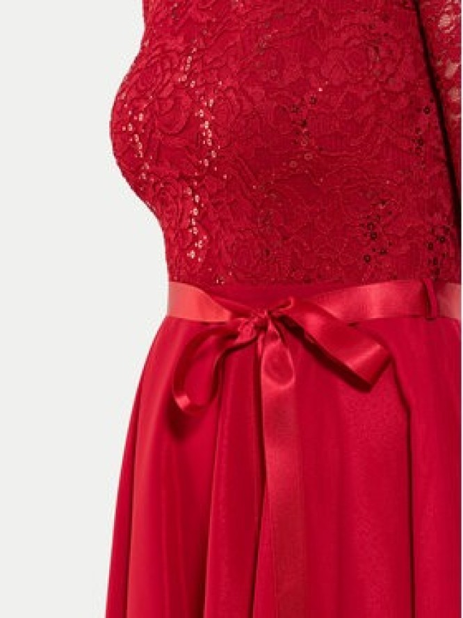 Swing Sukienka koktajlowa 77761210 Czerwony Regular Fit