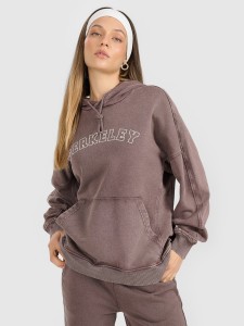 4F Bluza dresowa nierozpinana z kapturem damska - brązowa L