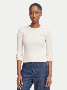 Lacoste Bluzka TF1692 Różowy jasny Slim Fit