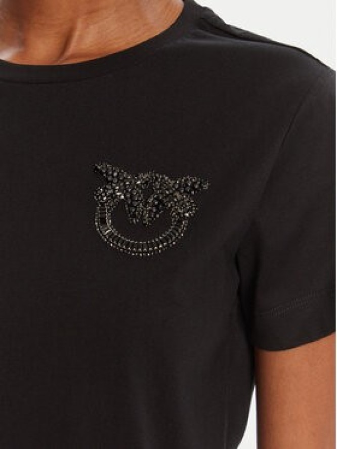 PINKO T-Shirt Nambrone 103320 A2RN Czarny Regular Fit