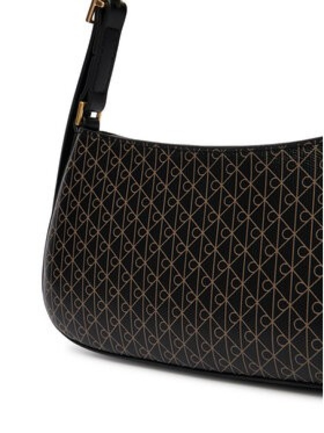 Calvin Klein Torebka Emblem Aop Small Shoulder Bag LV04F3324G Czarny