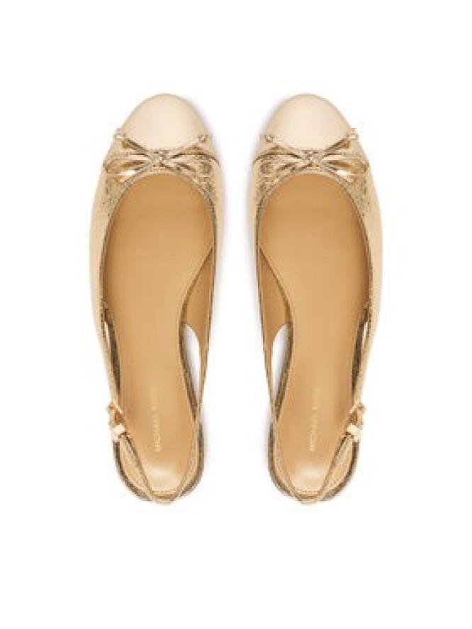 MICHAEL Michael Kors Baleriny Piper Sling 40S6PIFP1M Złoty