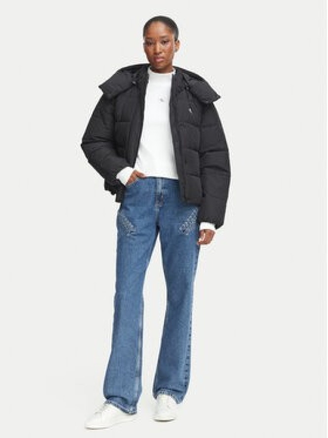 Calvin Klein Jeans Kurtka zimowa Matte LV047H504G Czarny Relaxed Fit