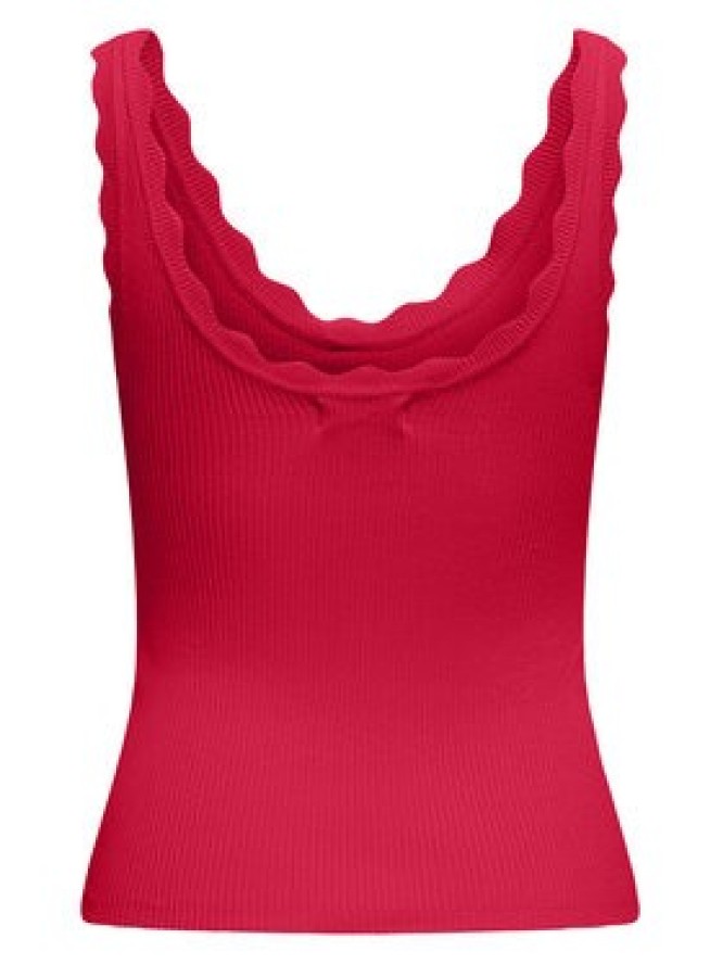 JDY Top Nanna 15290585 Czerwony Slim Fit
