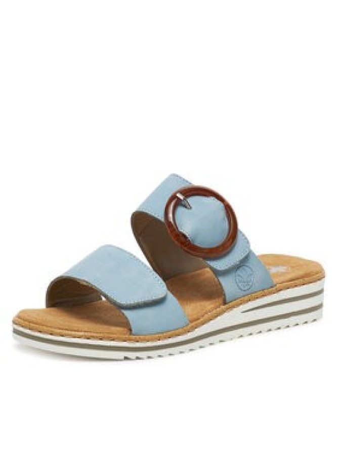 Rieker Klapki V0692-10 Niebieski