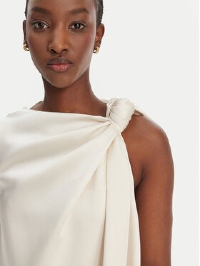 Eleh Sukienka koktajlowa SS260328 Biały Relaxed Fit