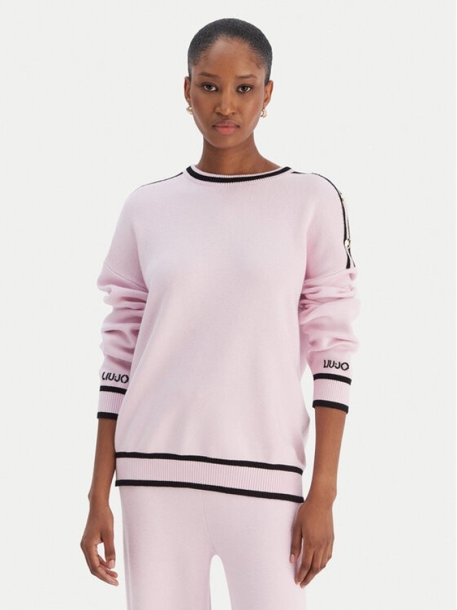 Liu Jo Sweter TF5230 MS59L Różowy Regular Fit