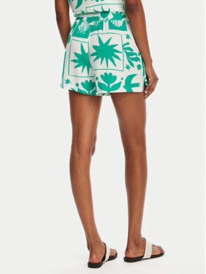 Banana Moon Szorty materiałowe William Shellpa MHW67 Zielony Regular Fit