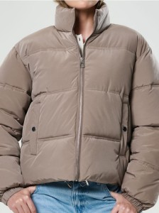 Kurtka puffer z ociepleniem - fioletowy