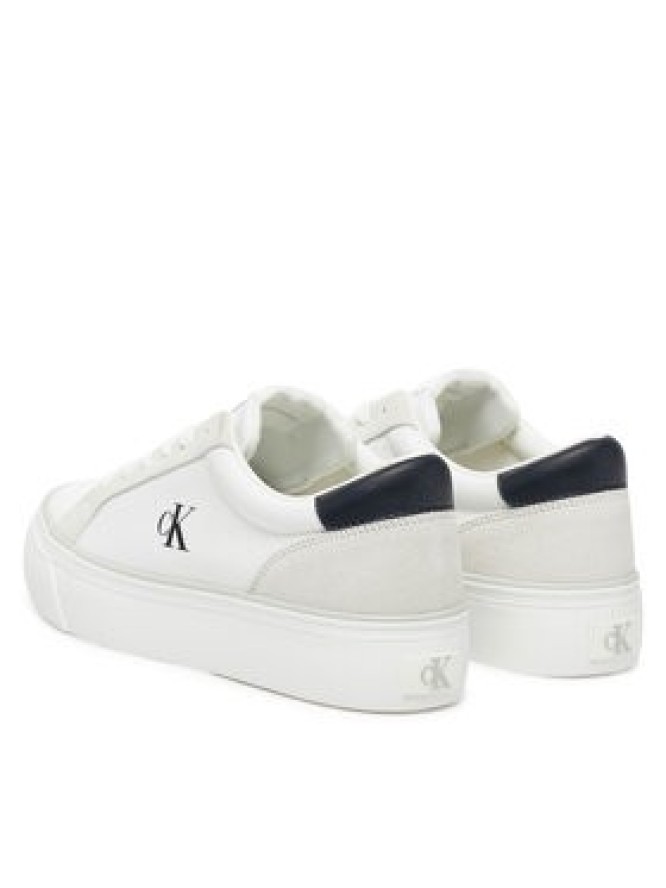 Calvin Klein Jeans Tenisówki Vulc Flatform Mg Nylon Mix YW0YW01896 Biały
