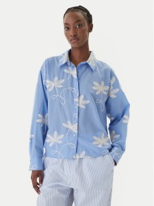 LOLA CASADEMUNT Koszula LS2615089 Niebieski Relaxed Fit