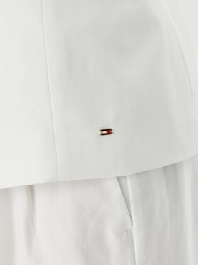 Tommy Hilfiger Top WW0WW49765 Biały Slim Fit