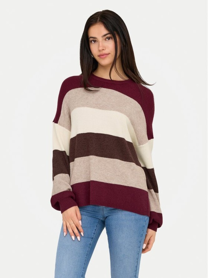 ONLY Sweter Atia 15220044 Fioletowy Regular Fit