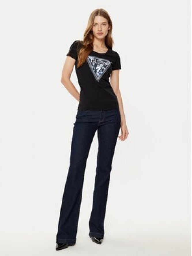 Guess T-Shirt W5RI00 J1314 Czarny Regular Fit
