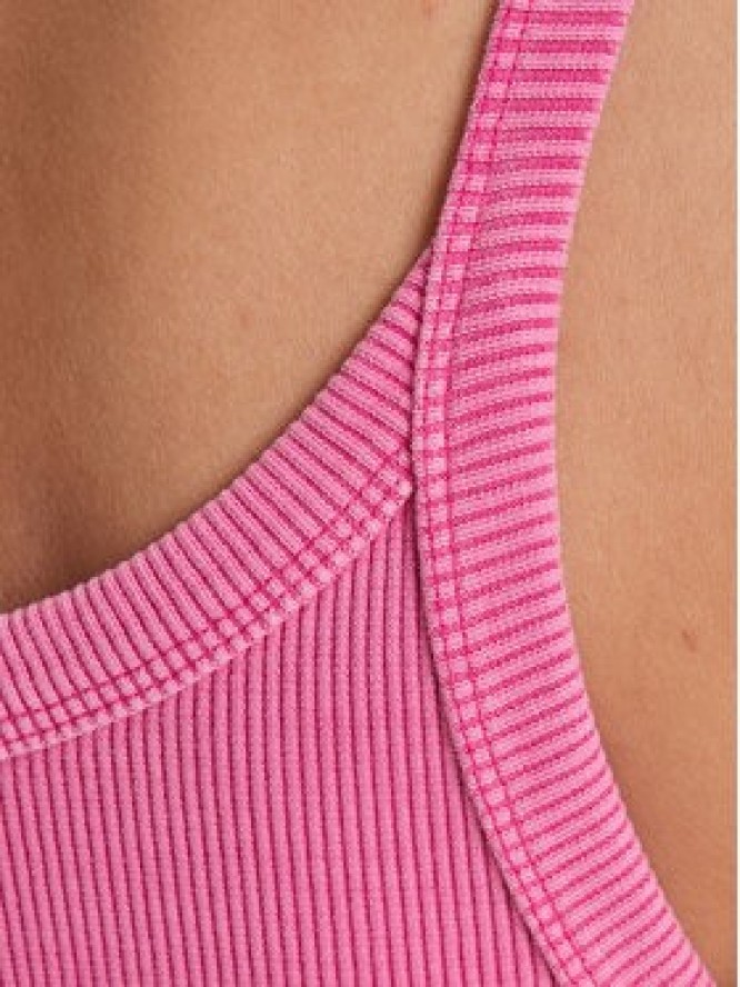 adidas Sukienka codzienna Ribbed JI5750 Różowy Slim Fit