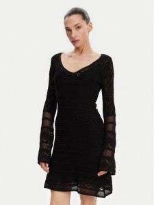 Guess Sukienka dzianinowa W5GK48 Z3E22 Czarny Slim Fit