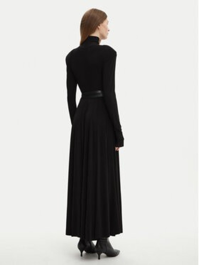 NORMA KAMALI Sukienka wieczorowa KK3243PLF87001 Czarny Slim Fit