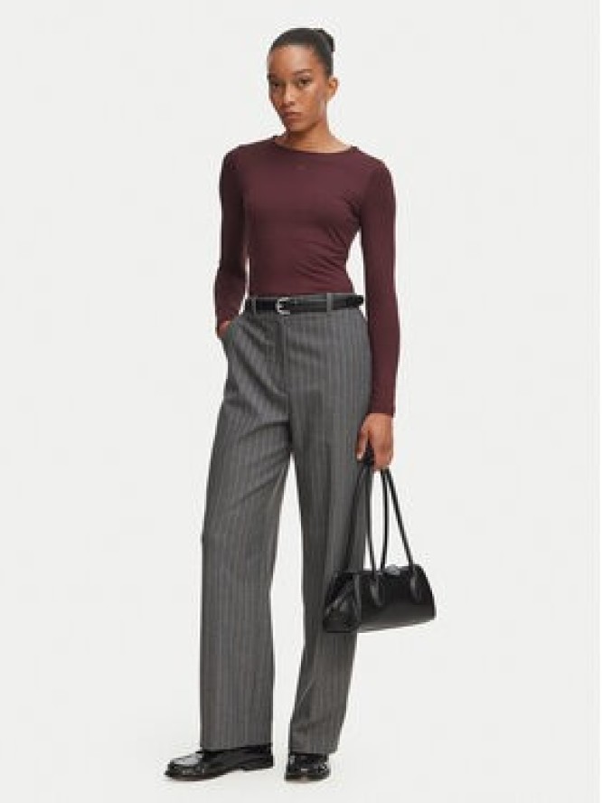 HUGO Bluzka Dasiia 50545208 Bordowy Slim Fit