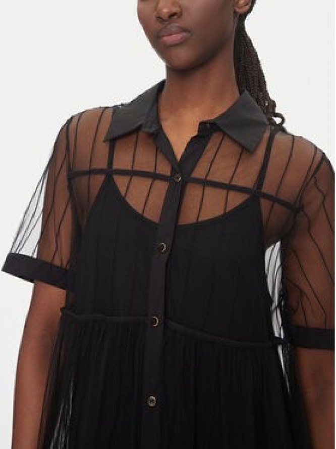 LOLA CASADEMUNT Sukienka codzienna LS2516018 Czarny Regular Fit