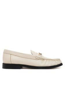 Tommy Hilfiger Półbuty Soft Leather Horsebit Loafer FW0FW08414 Écru
