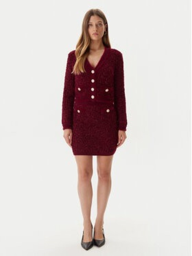 Guess Spódnica ołówkowa W5BD1X Z4090 Czerwony Slim Fit