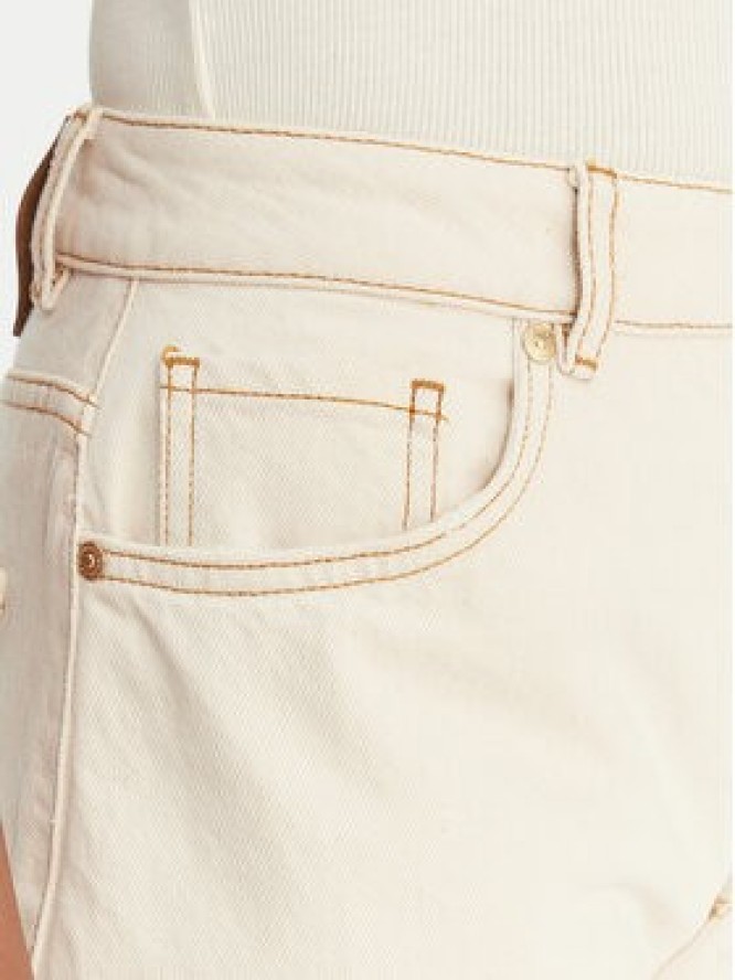 HUGO Jeansy Gimine_5 50561201 Écru Barrel Fit