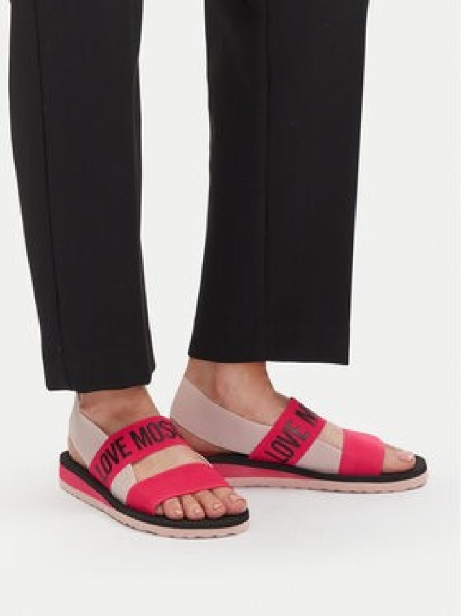 LOVE MOSCHINO Sandały JA16033G0MJN460C Różowy