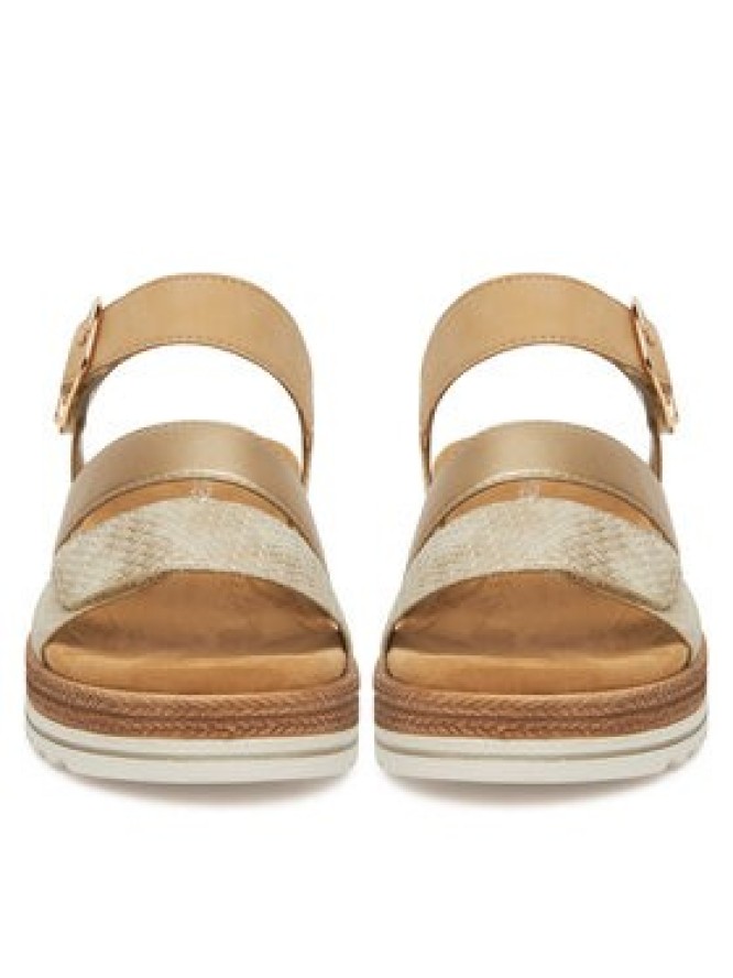 Remonte Sandały D0Q55-91 Złoty