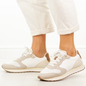 Lt.Beżowe sneakersy damskie McArthur Ma257w