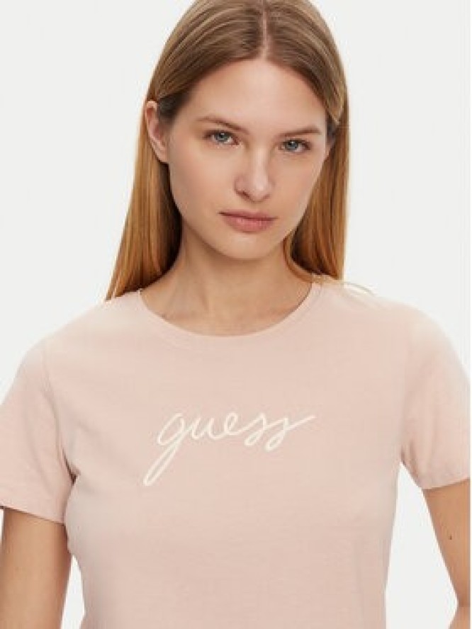 Guess T-Shirt O5GI02 KBBU1 Różowy Regular Fit