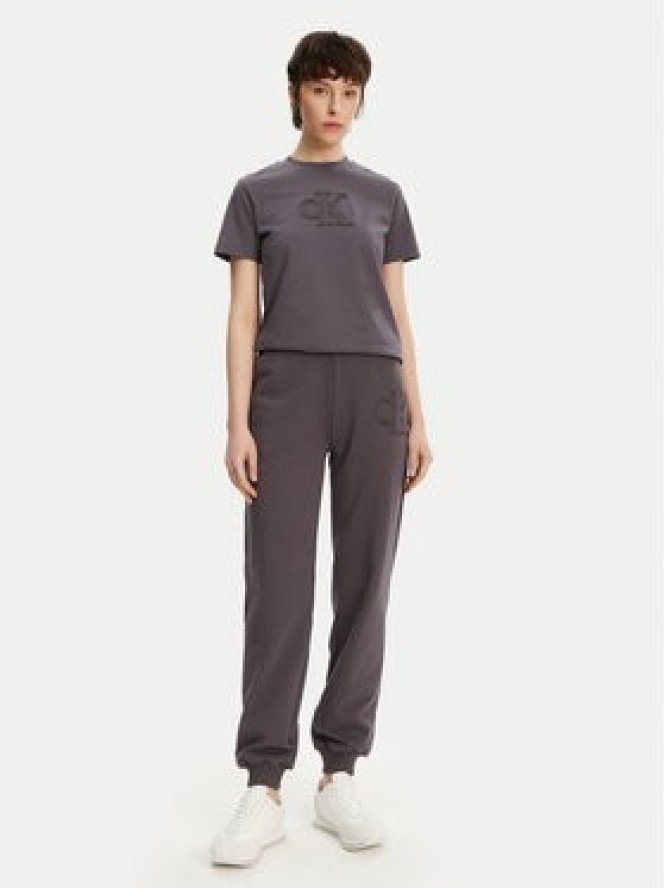 Calvin Klein Jeans T-Shirt J20J225256 Szary Regular Fit