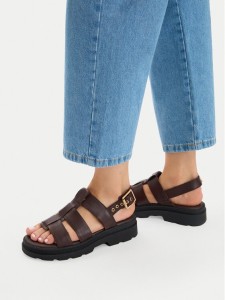 Clarks Sandały Orinoco3 Strap 26186095 Brązowy