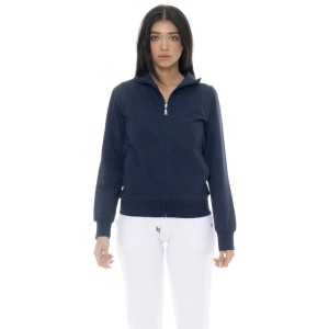 Bluza z bawełna z zamek błyskawiczny na co dzień