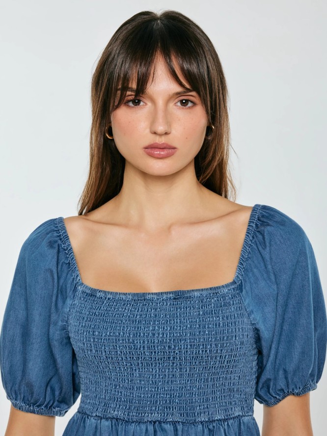 sukienka damska midi jeansowa niebieska roslyn 476