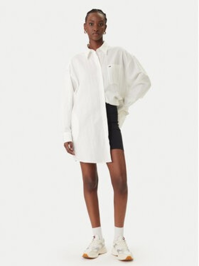 Tommy Jeans Sukienka koszulowa DW0DW22344 Biały Relaxed Fit