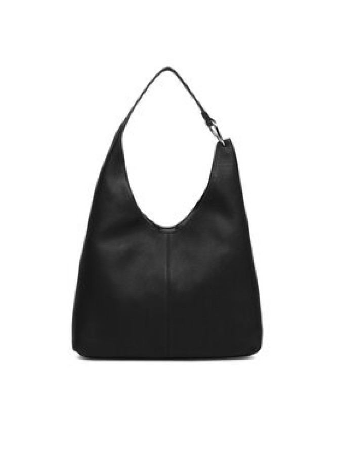 Calvin Klein Torebka Slouchy Leather Md Shoulder Bag LV04F3543G Czarny