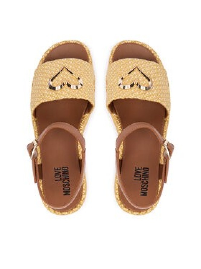 LOVE MOSCHINO Sandały JA16127I0OJR610B Beżowy