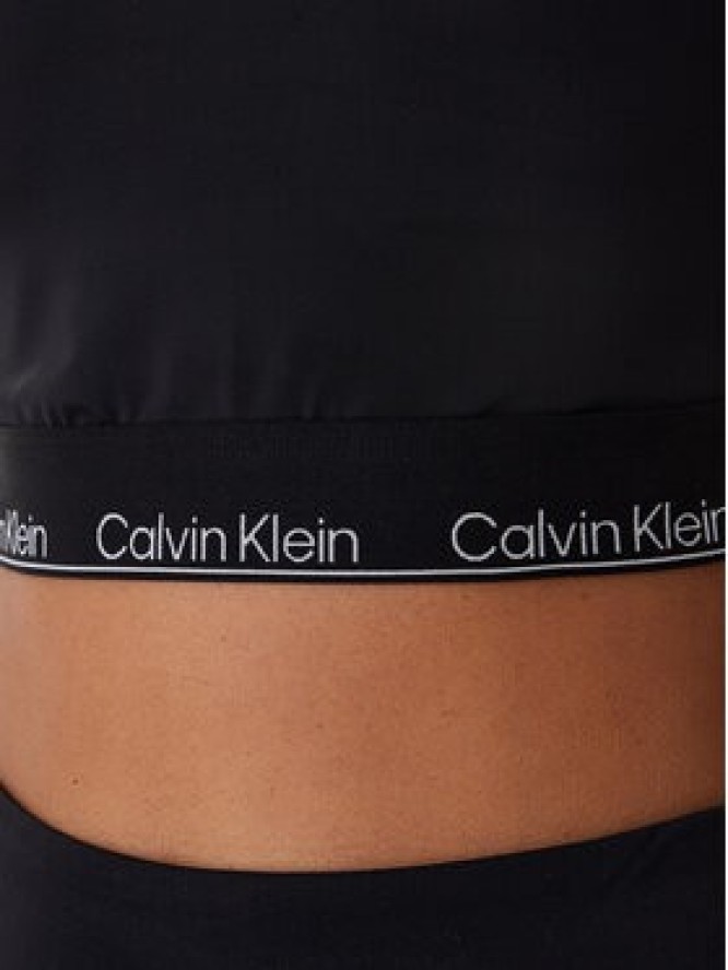 Calvin Klein Swimwear Bluzka LV00Q61128 Czarny Slim Fit