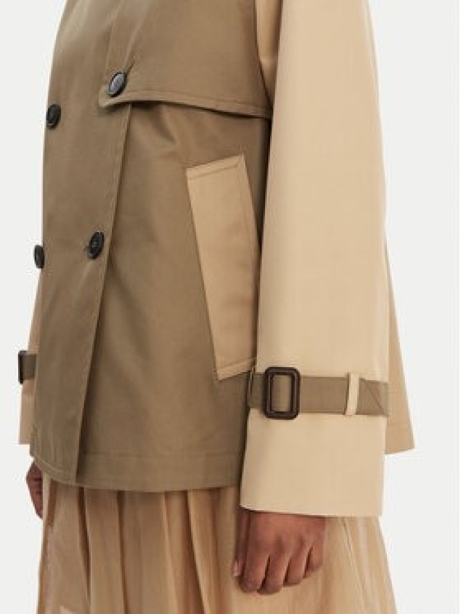 Weekend Max Mara Trencz Biglia 2615021051 Zielony Relaxed Fit