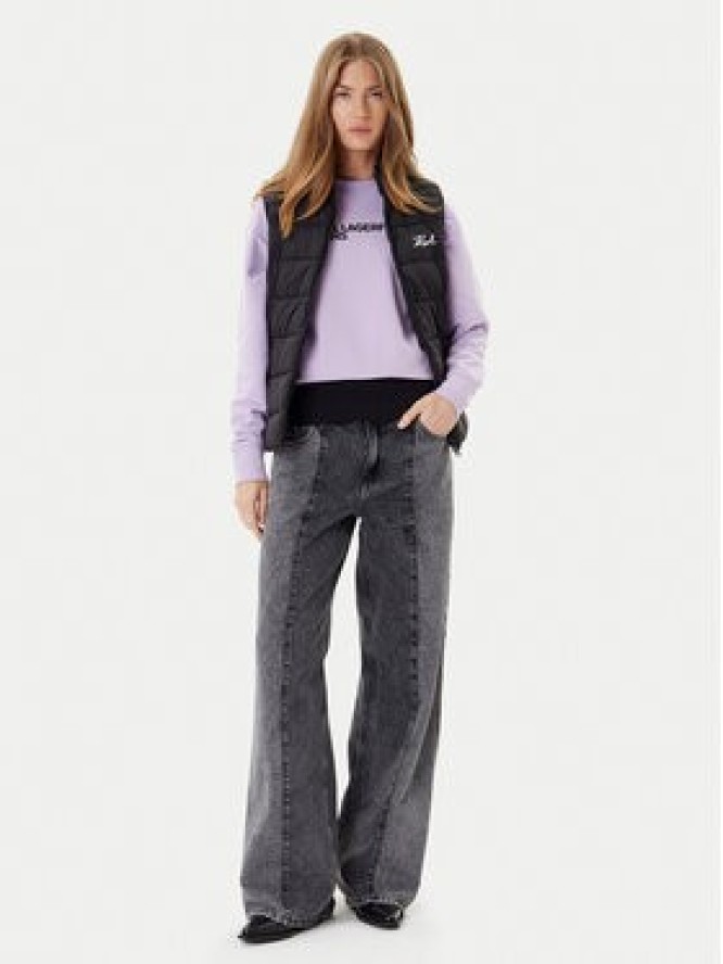 KARL LAGERFELD Bezrękawnik A1W15048 Czarny Regular Fit