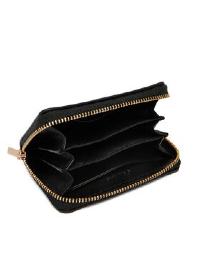 Calvin Klein Portfel Foil Glossy Square Zip Around LV04F1201G Czarny