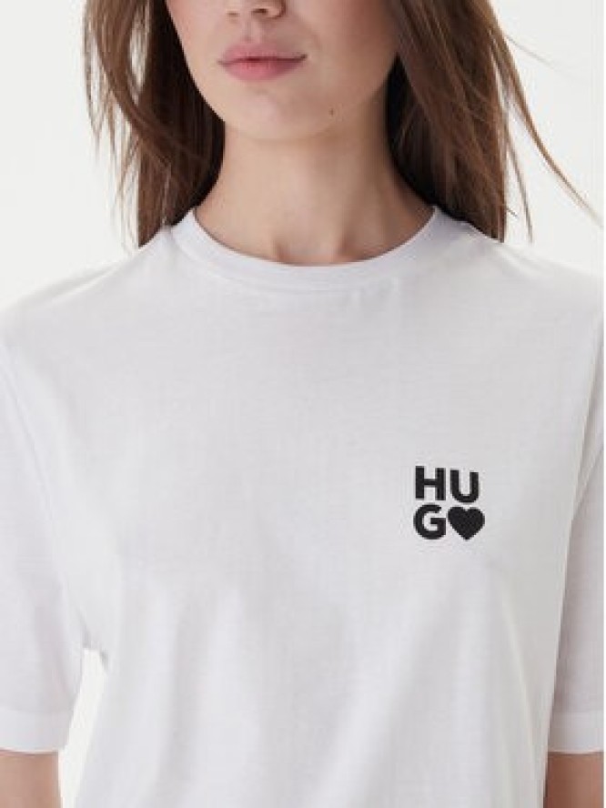 Hugo T-Shirt Dashire_4 50489198 Biały Regular Fit
