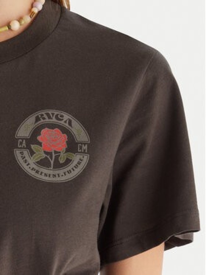 RVCA T-Shirt EVJZT00166 Czarny Regular Fit