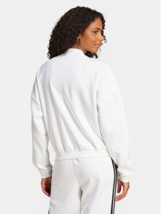 adidas Bluza Essentials Contemporary Logo JD9966 Biały Loose Fit