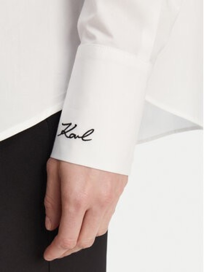 KARL LAGERFELD Koszula A2W11011 Biały Regular Fit